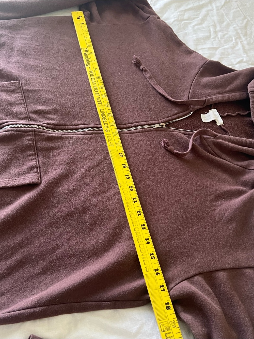 Full Tilt Chocolate Brown Oversized Zip-Up Hoodie XXL - Picture 7 of 10